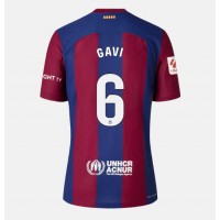 Camisa de Futebol Barcelona Paez Gavi #6 Equipamento Principal Mulheres 2023-24 Manga Curta